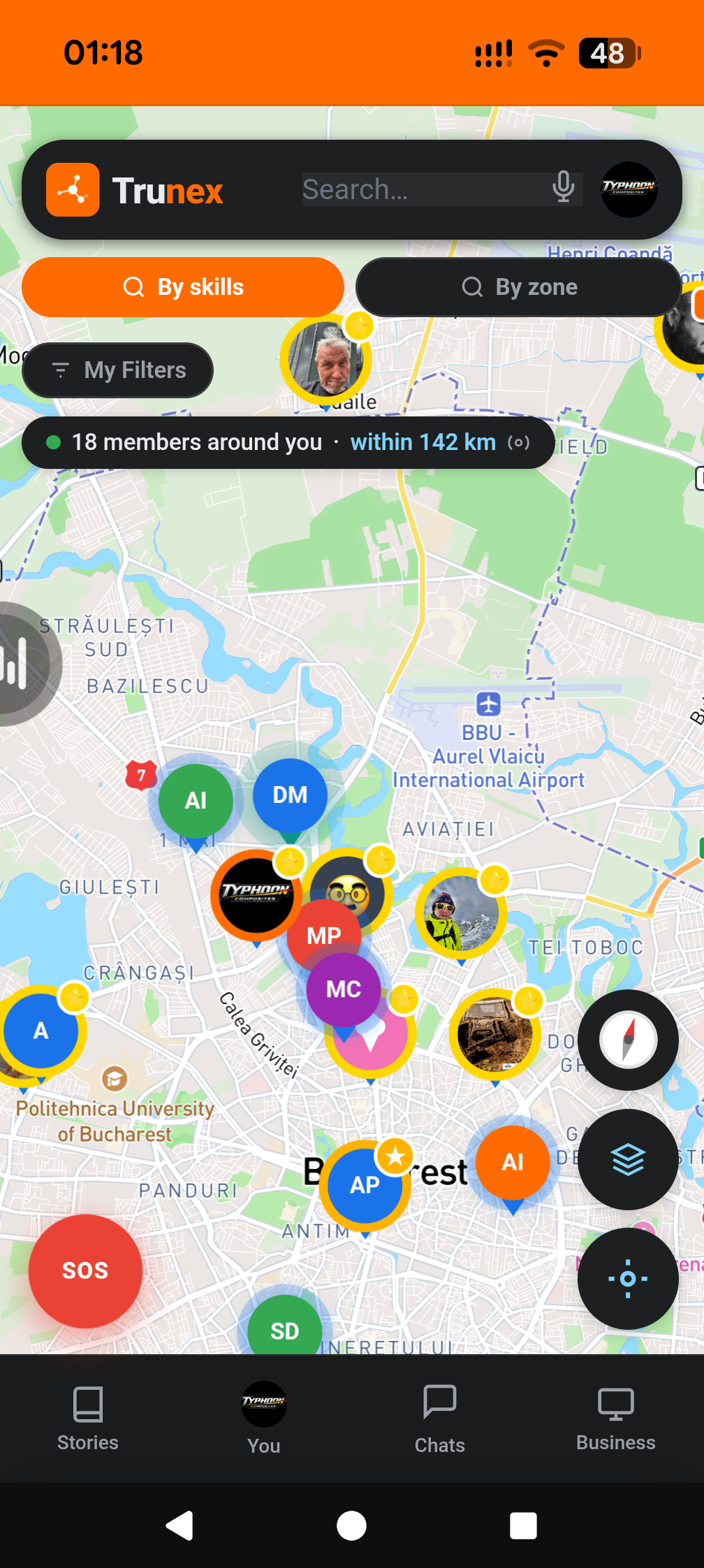 Trunex app screenshot