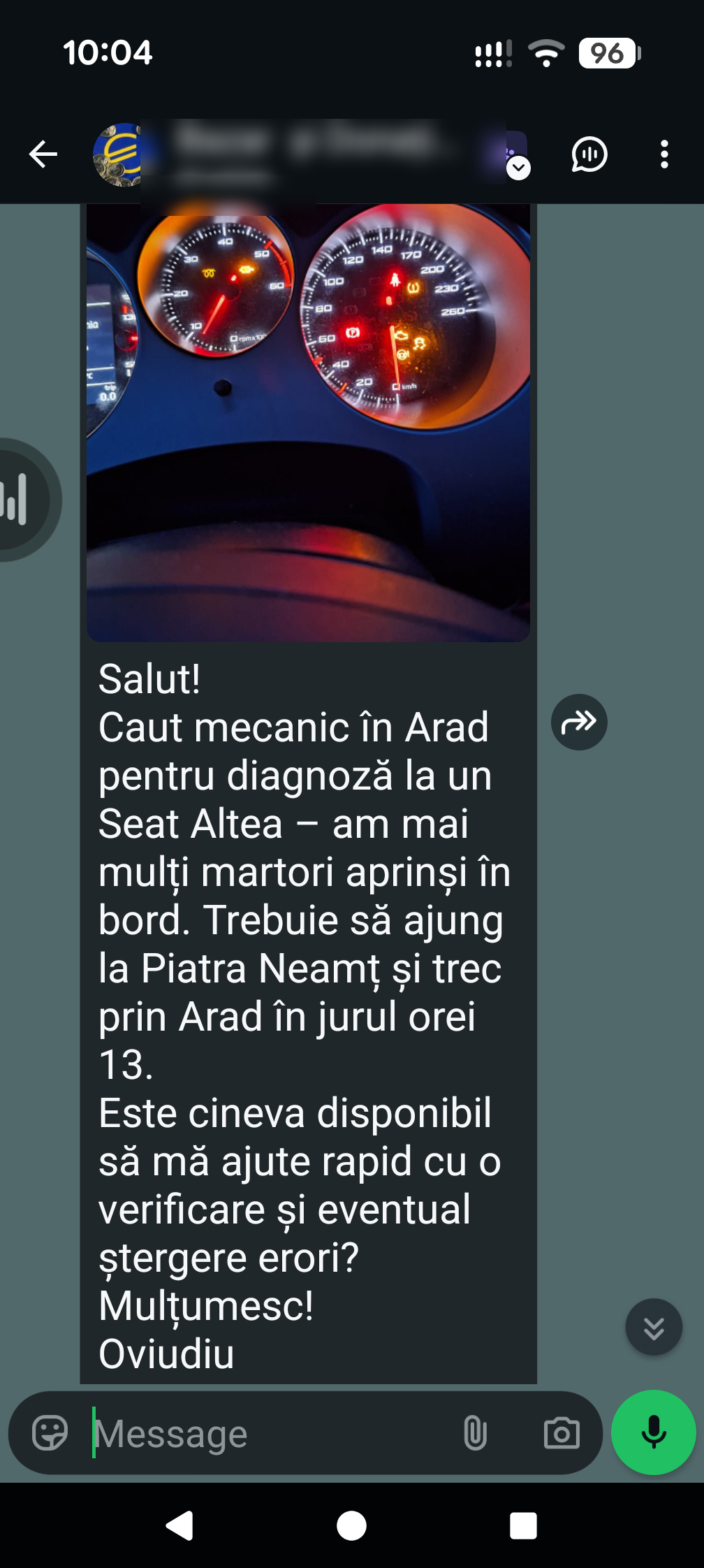 WhatsApp post · Arad · 2026